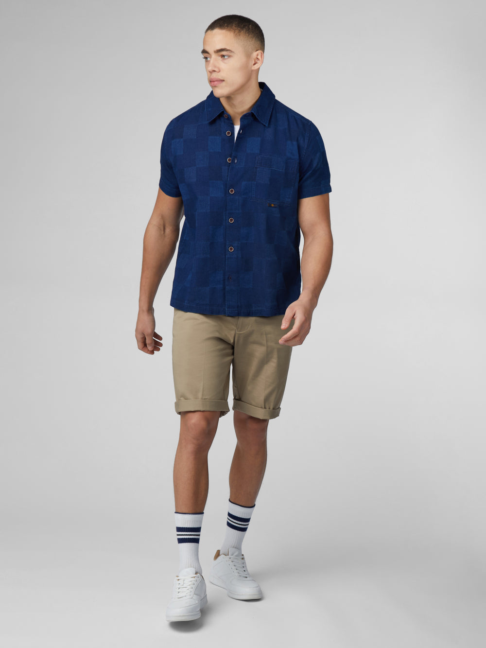 Chemises Ben Sherman B by Ben Sherman Indigo Check Bleu Marine | QTC-32208140